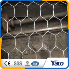 Yachao venta caliente 19 calibre galvanizado malla de alambre hexagonal